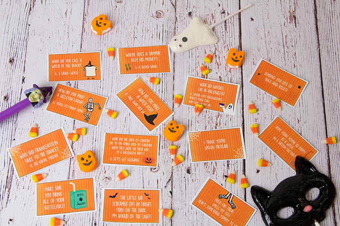 free halloween lunch box notes